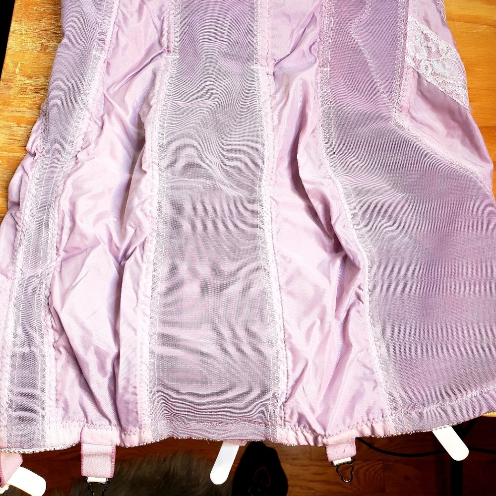 Purple pinup girdle retro lingerie rago shapewear